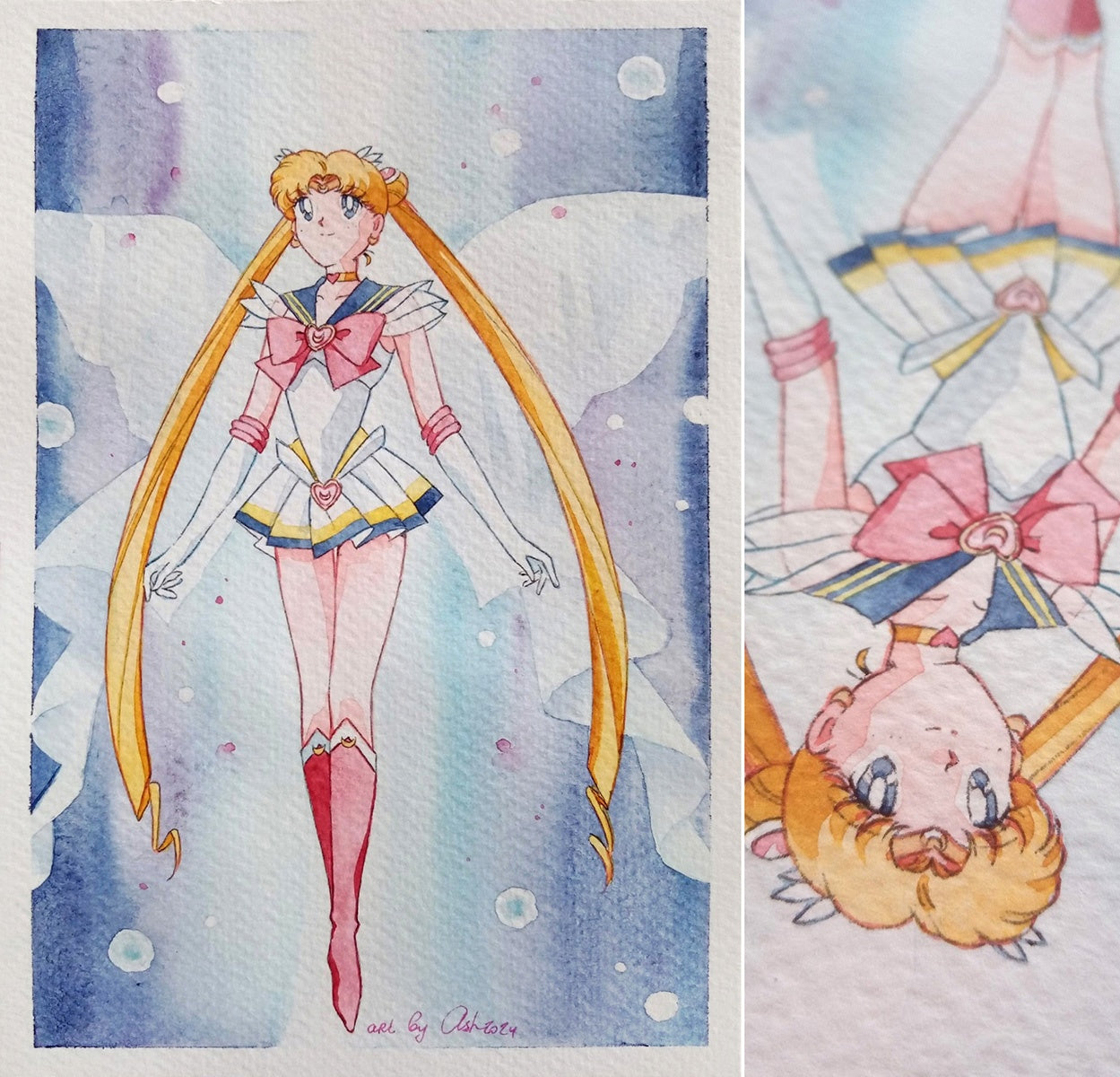 Fanart "Rebirth", 2024. Postcard