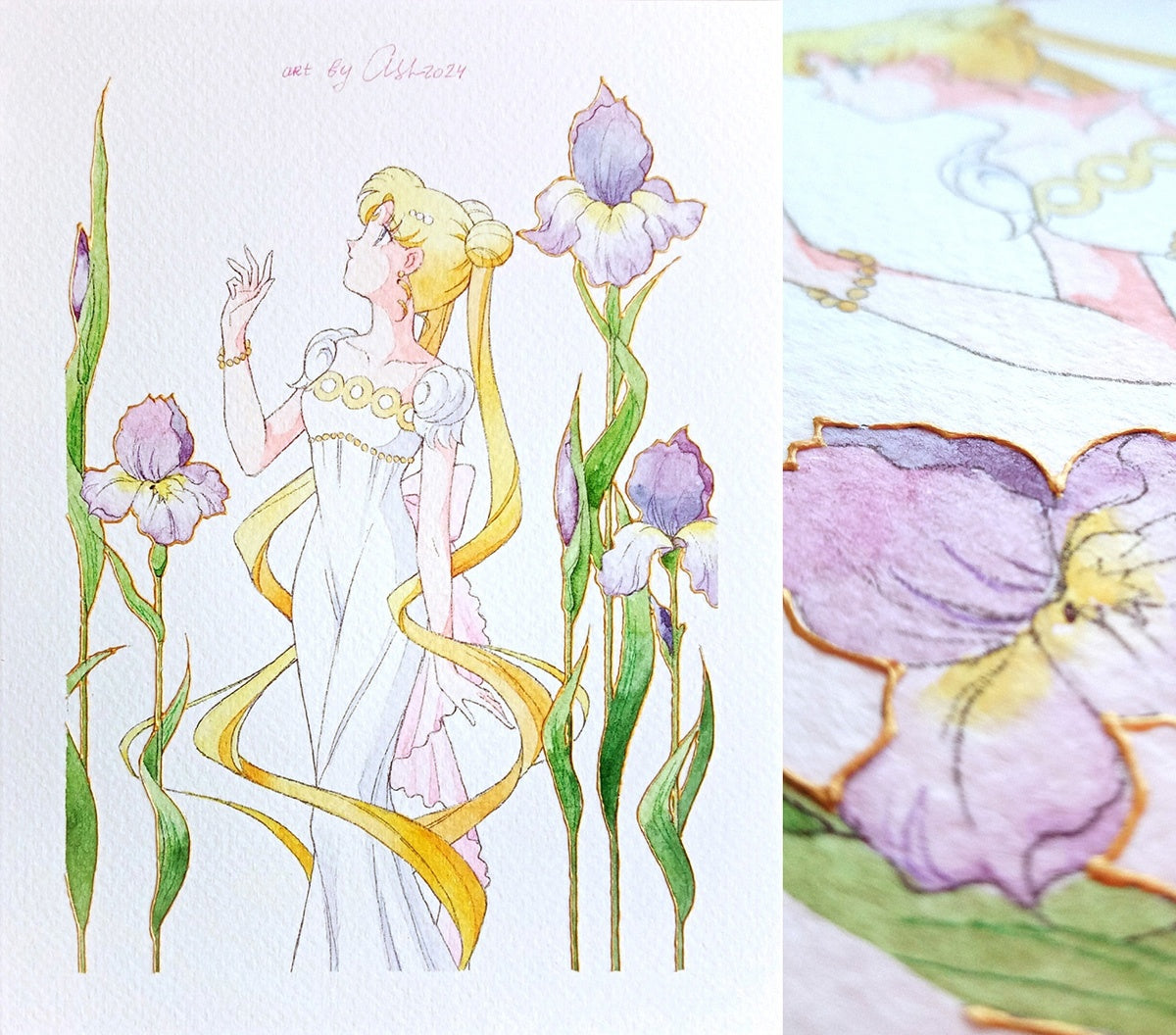 Postcard "Irises"