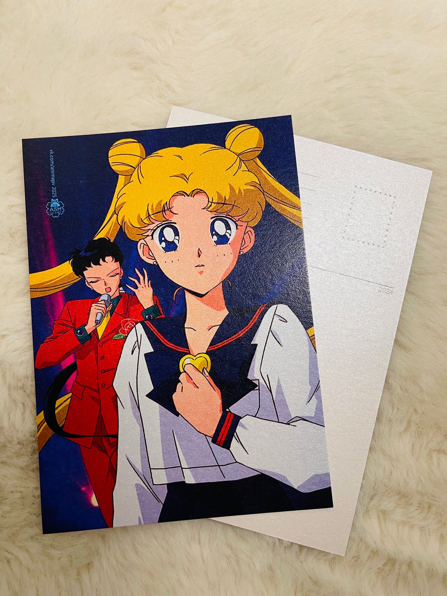 Fanart "Search for your love", 2025. Postcard