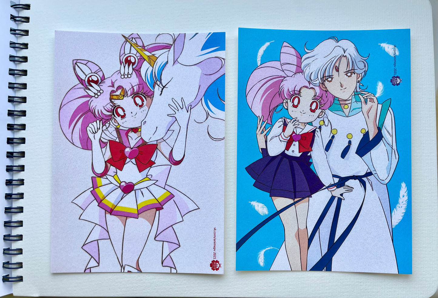 "The Fragile Beginning", set of 2 postcards