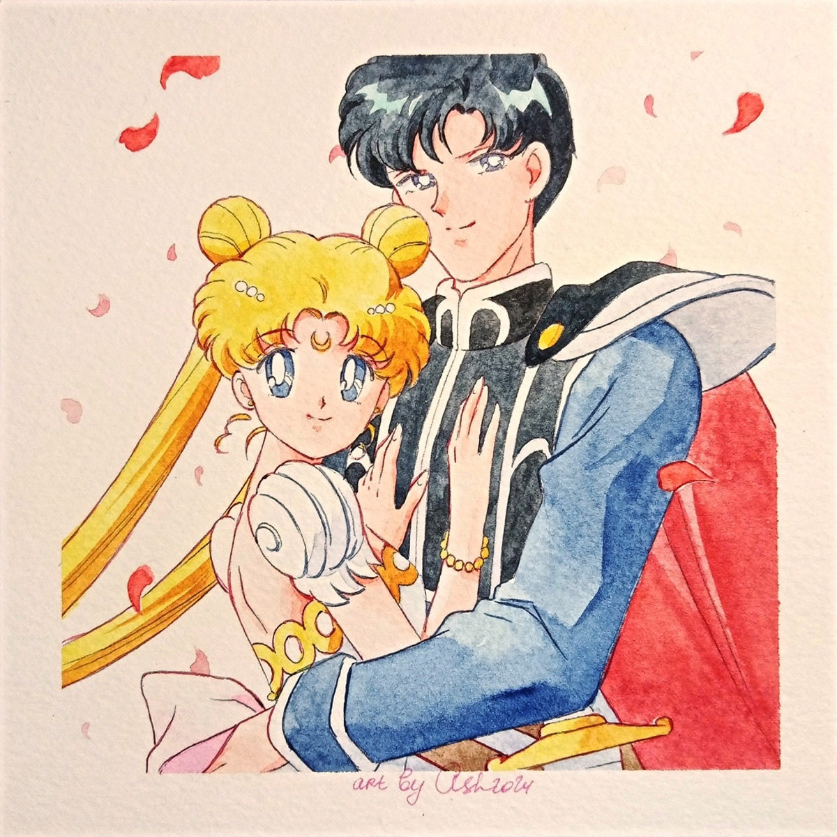 "Forever Bound by Destiny" by Valery ASH, 2025. Square postcard
