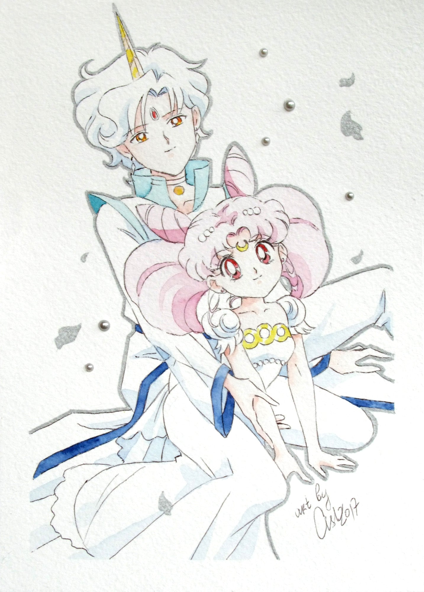 "Friendship and love" Fanart by Valery ASH, 2022. Watercolour print