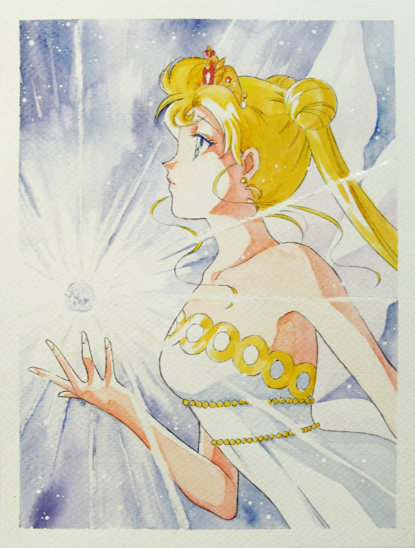 Fanart "The Power of the Crystal", 2022. Postcard / print