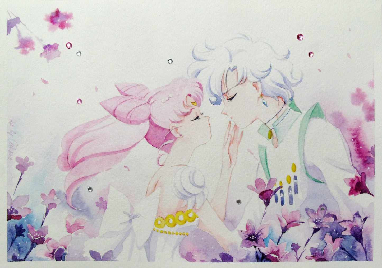 "Secrets" by Valery ASH, 2018. Watercolour print