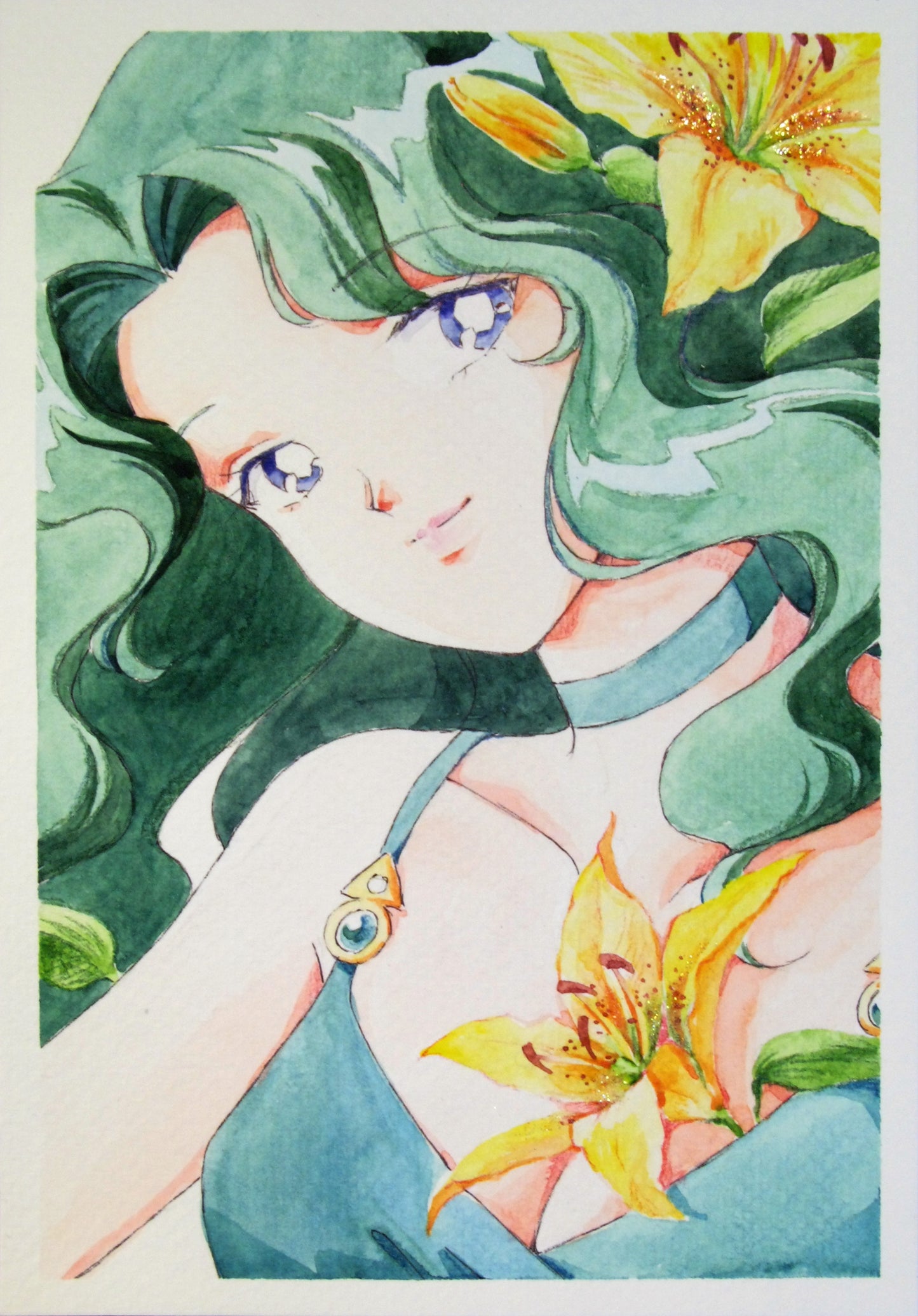 "Lilies" Fanart by Valery ASH, 2022. Watercolour print