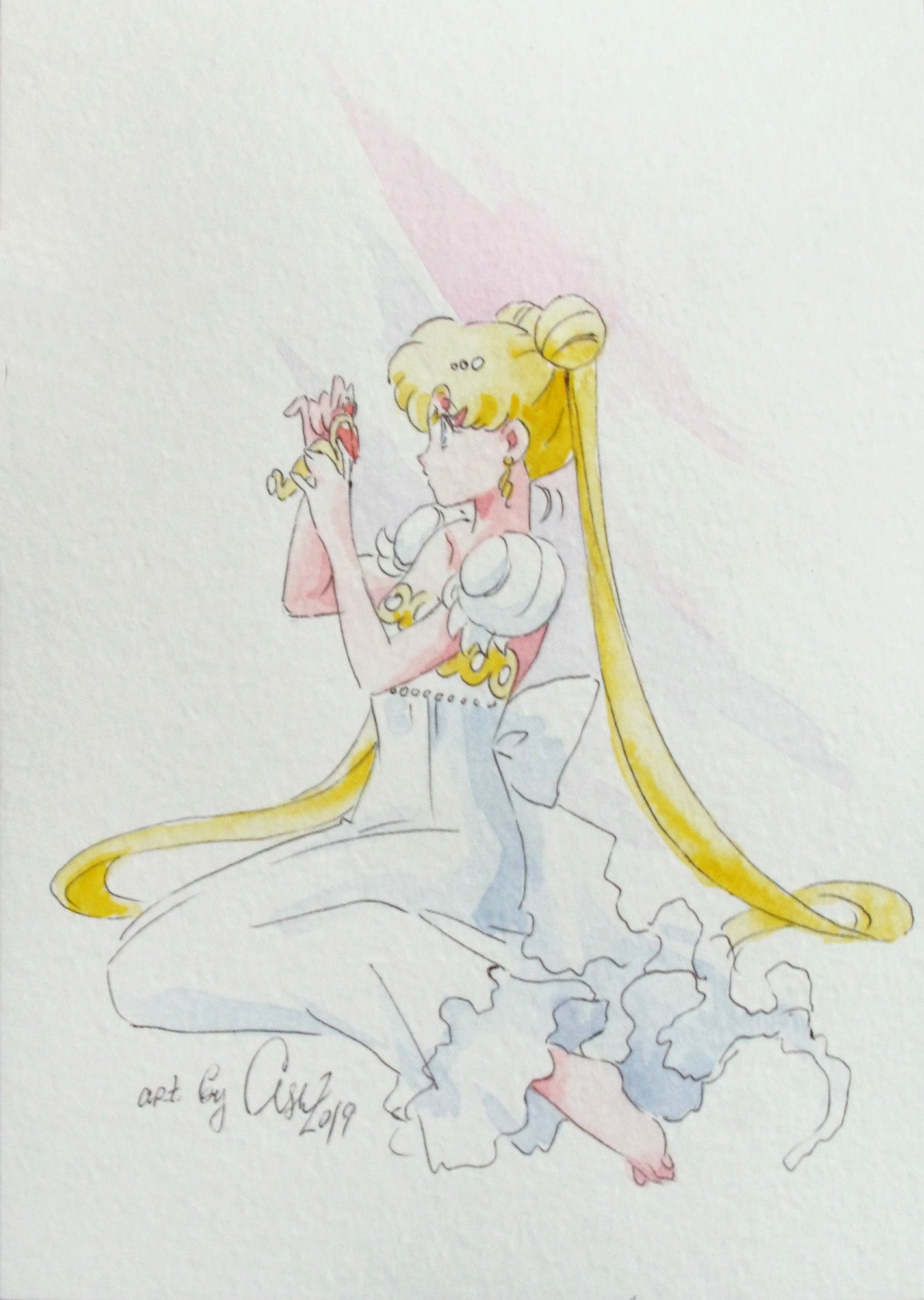 "Moon princess" by Valery ASH, 2019. Print