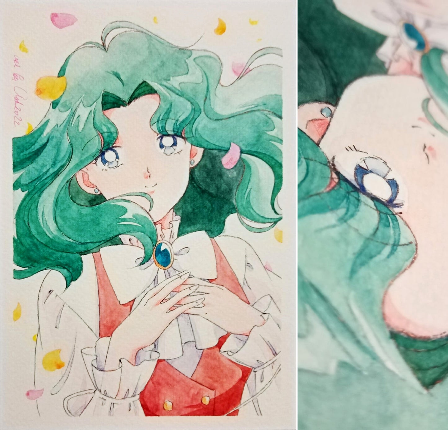 "Classic" Fanart by Valery ASH, 2022. Watercolour print