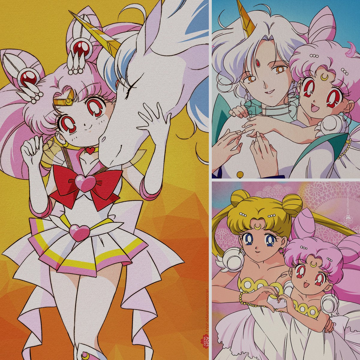 Sailor Chibi Moon fan art by Valery ASH