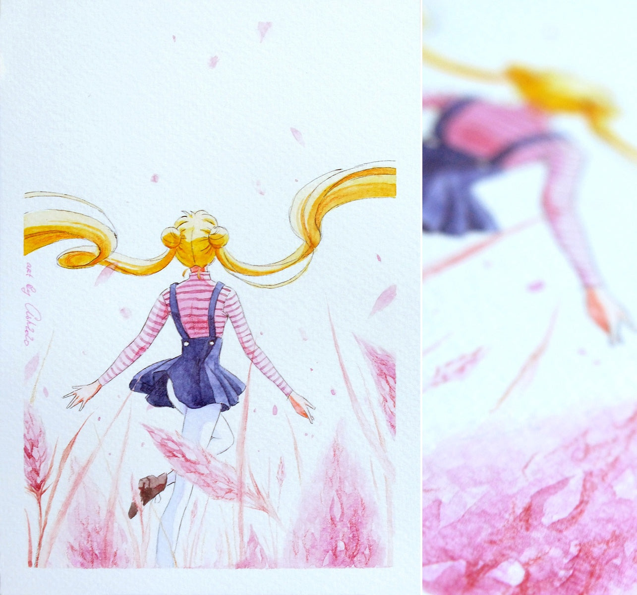 Fanart "Metamorphosis", 2020. Postcard / print