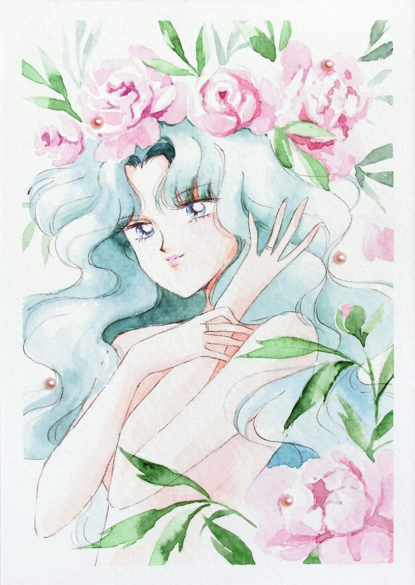 Postcard "Roses are red"