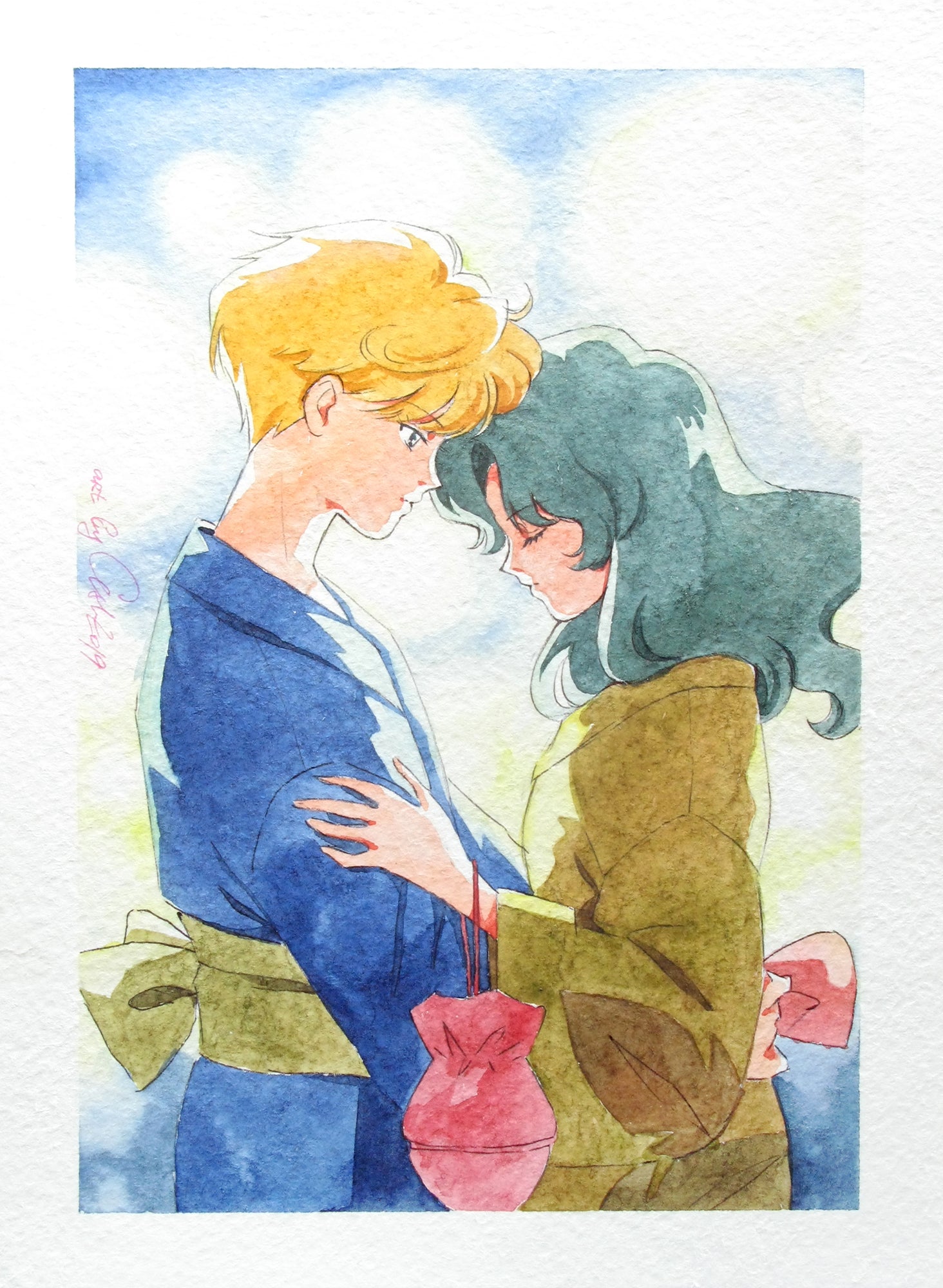 Fanart "Deep Connection", 2019. Postcard