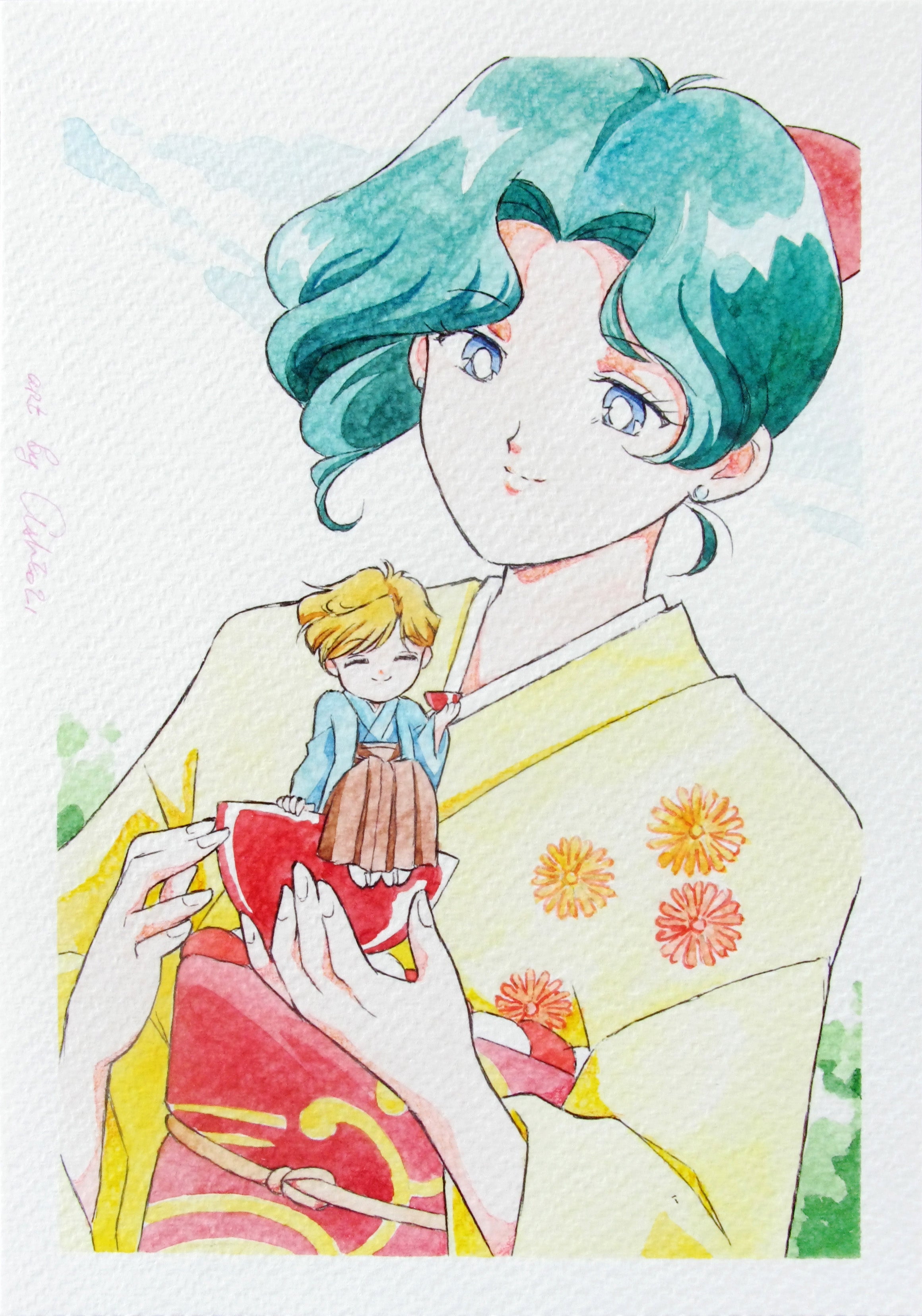 Postcard "Tea ceremony"