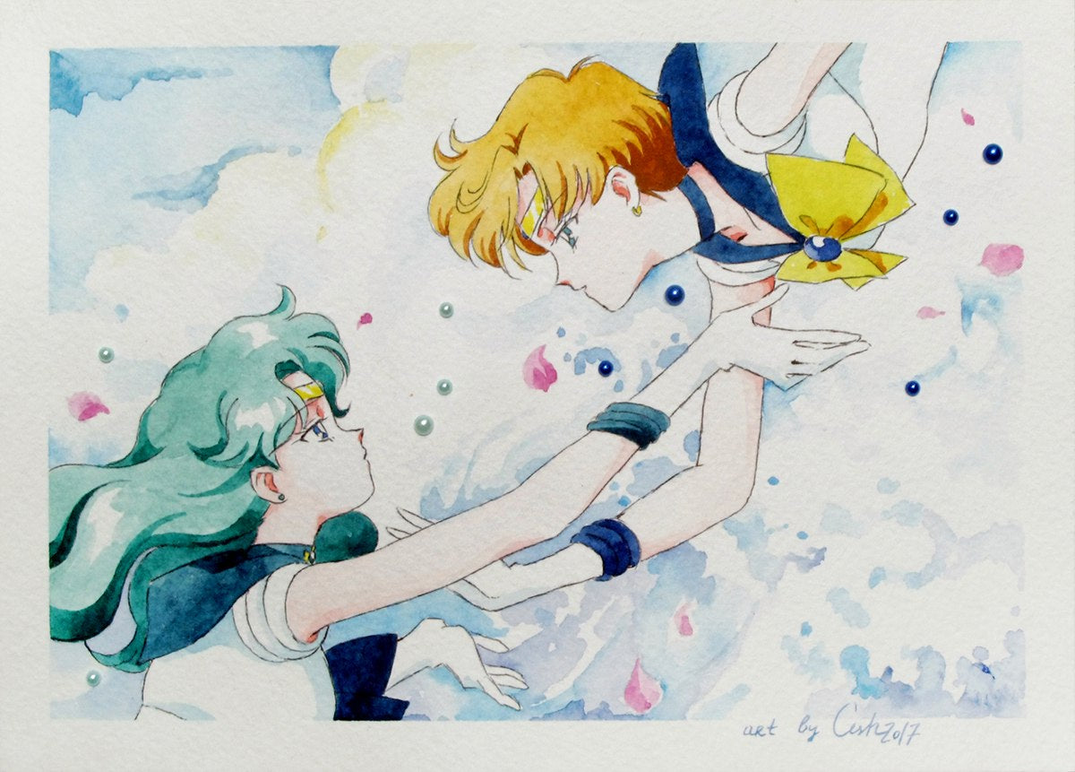 Fanart "Helping hand", 2017. Postcard