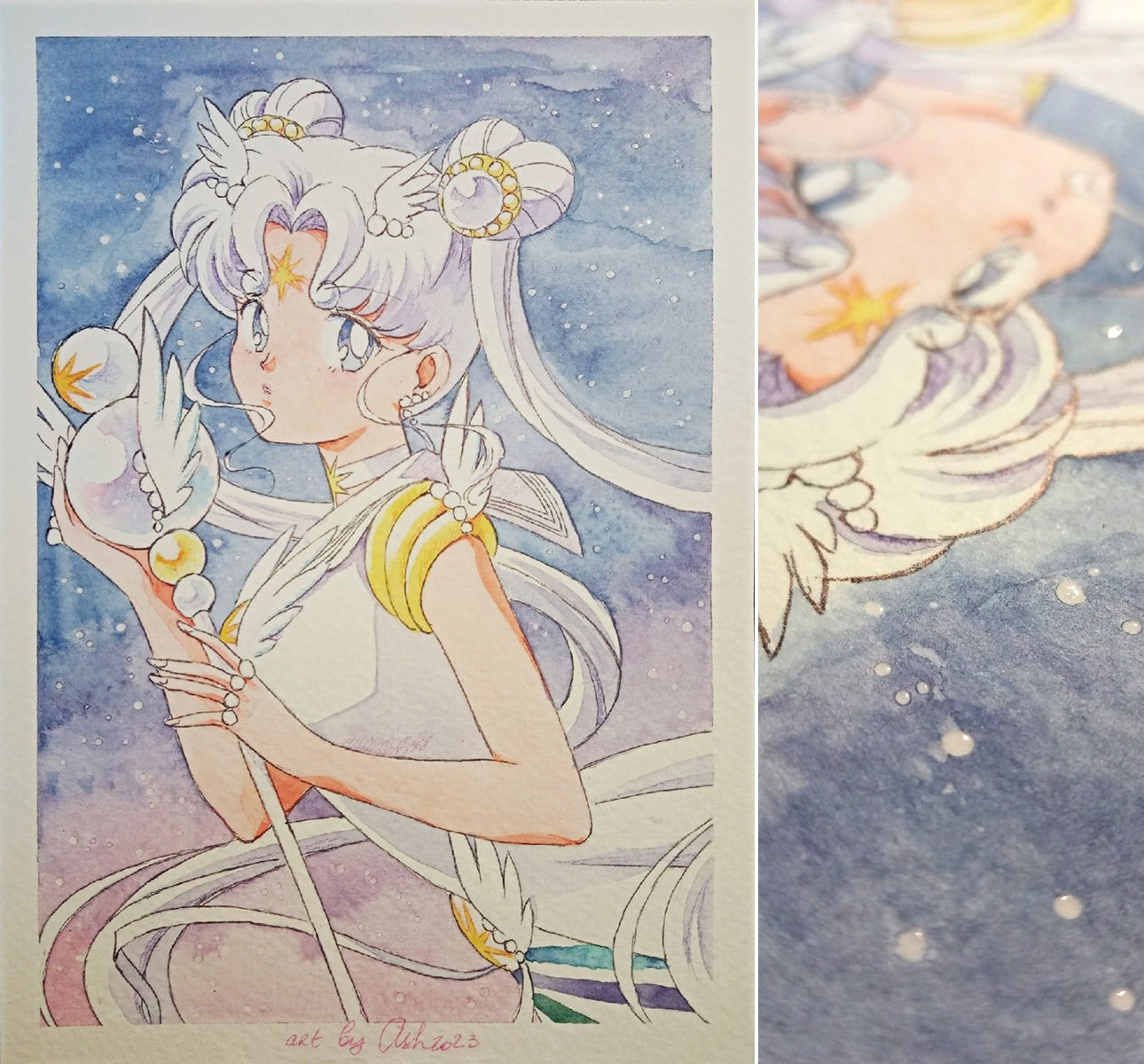 Fanart "Cosmos I", 2023. Postcard / print