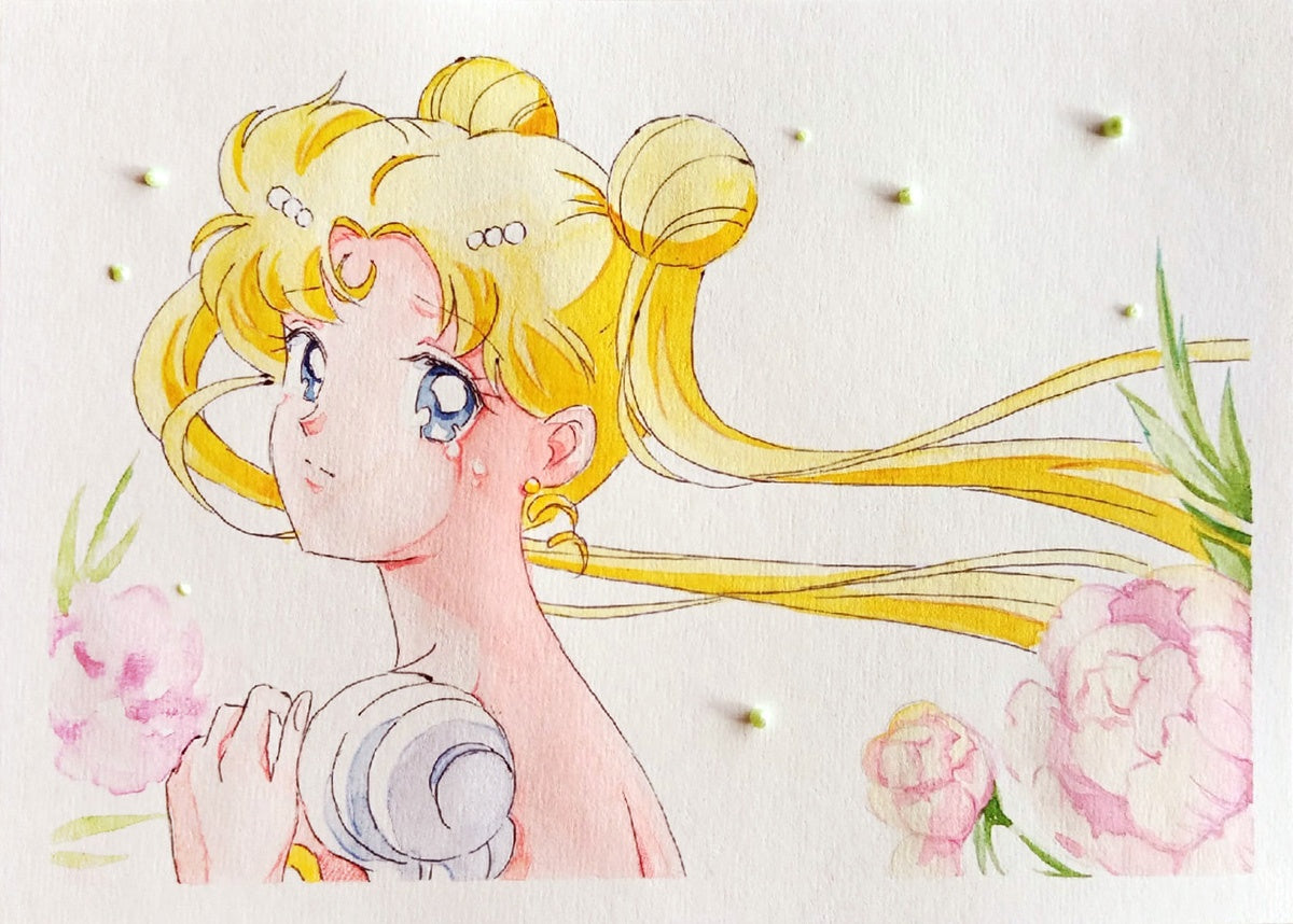 Fanart "Tenderness", 2024. Postcard / print