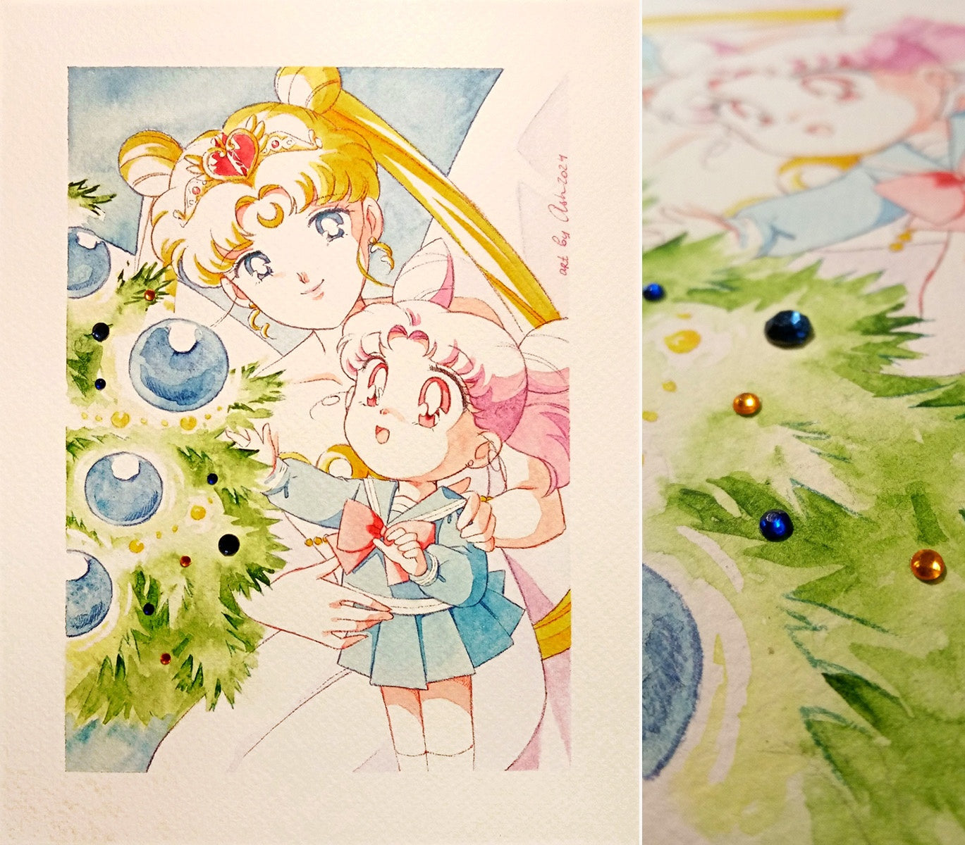 Postcard "Christmas for Small Lady"