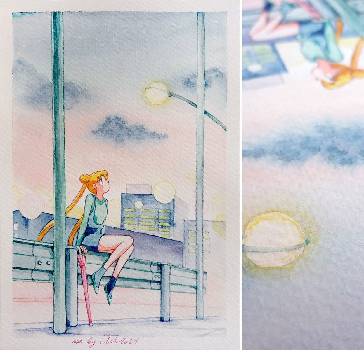 Postcard "Watching the sky"
