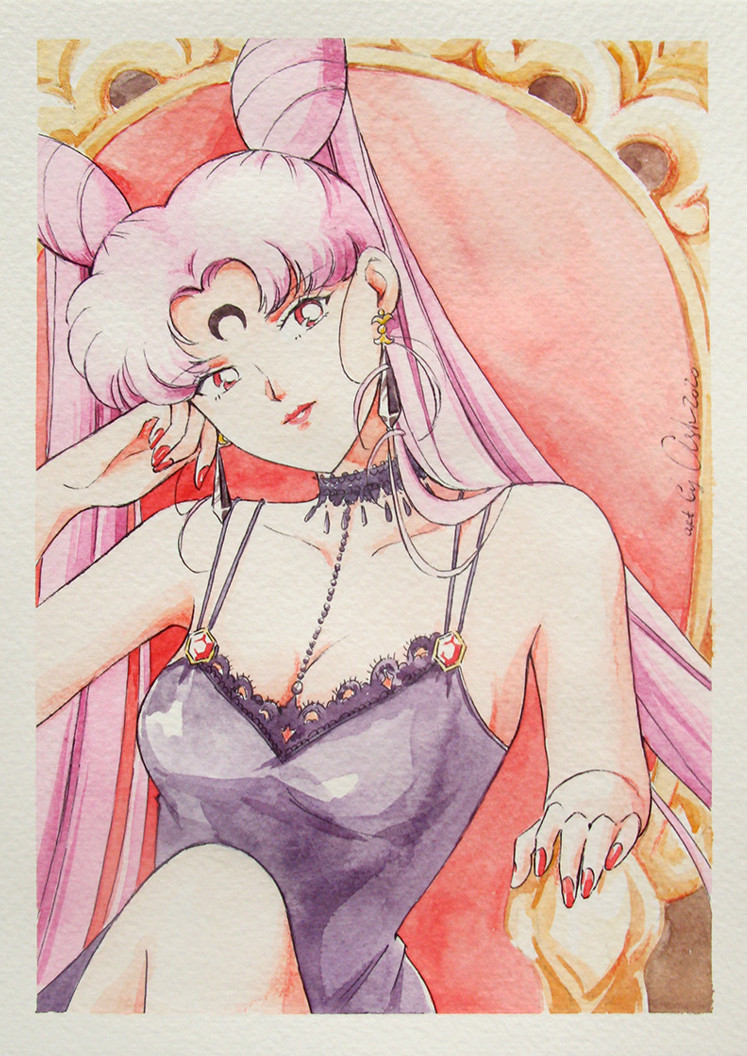 Fanart "Dark side", 2020. Postcard