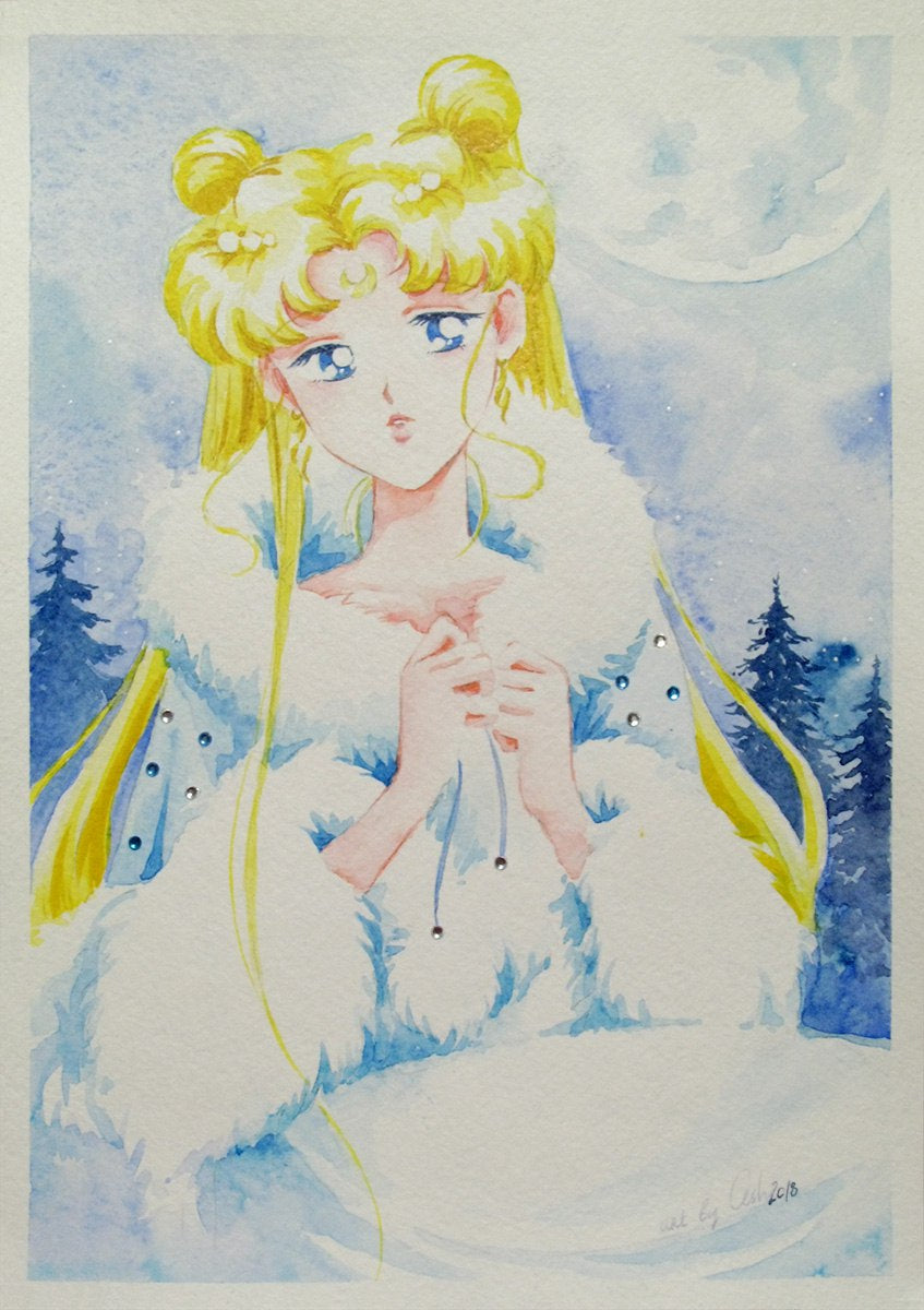 Fanart "The Snow Queen", 2018. Postcard