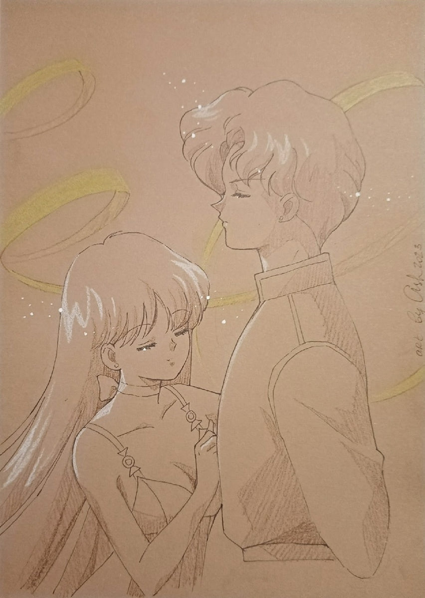 Postcard "Gensen. Sailor Mars and Jadeite"