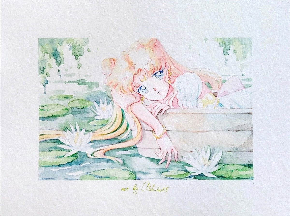 Fanart "Waiting to Meet", 2025. Postcard