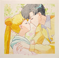 "That First Kiss" by Valery ASH, 2024. Square postcard