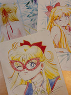 Moonlight Holiday Set "Shibuya" (1 watercolor, 3 prints)