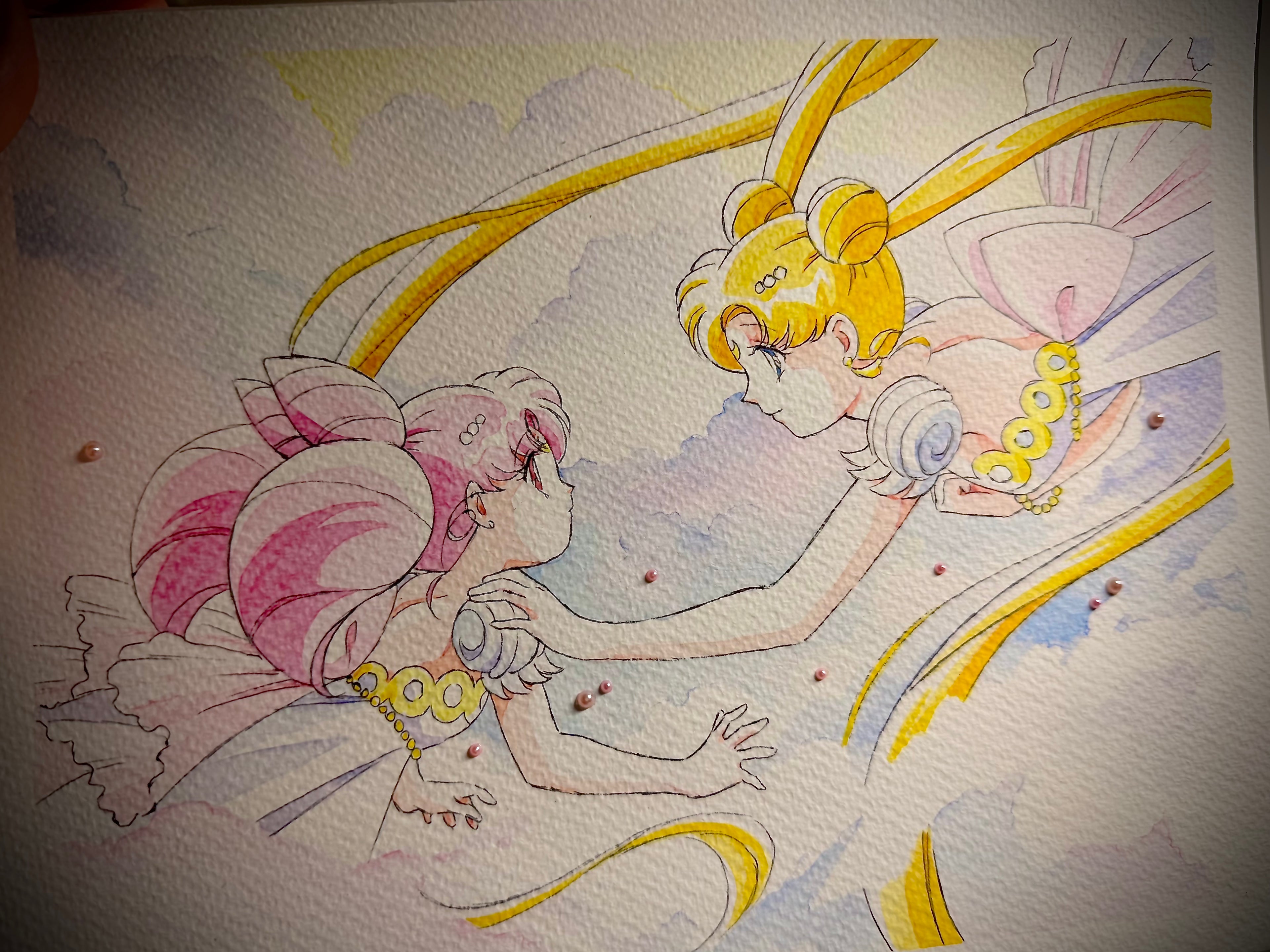 Moonlight Original Set "Sendai" (1 original art, 9 postcards)