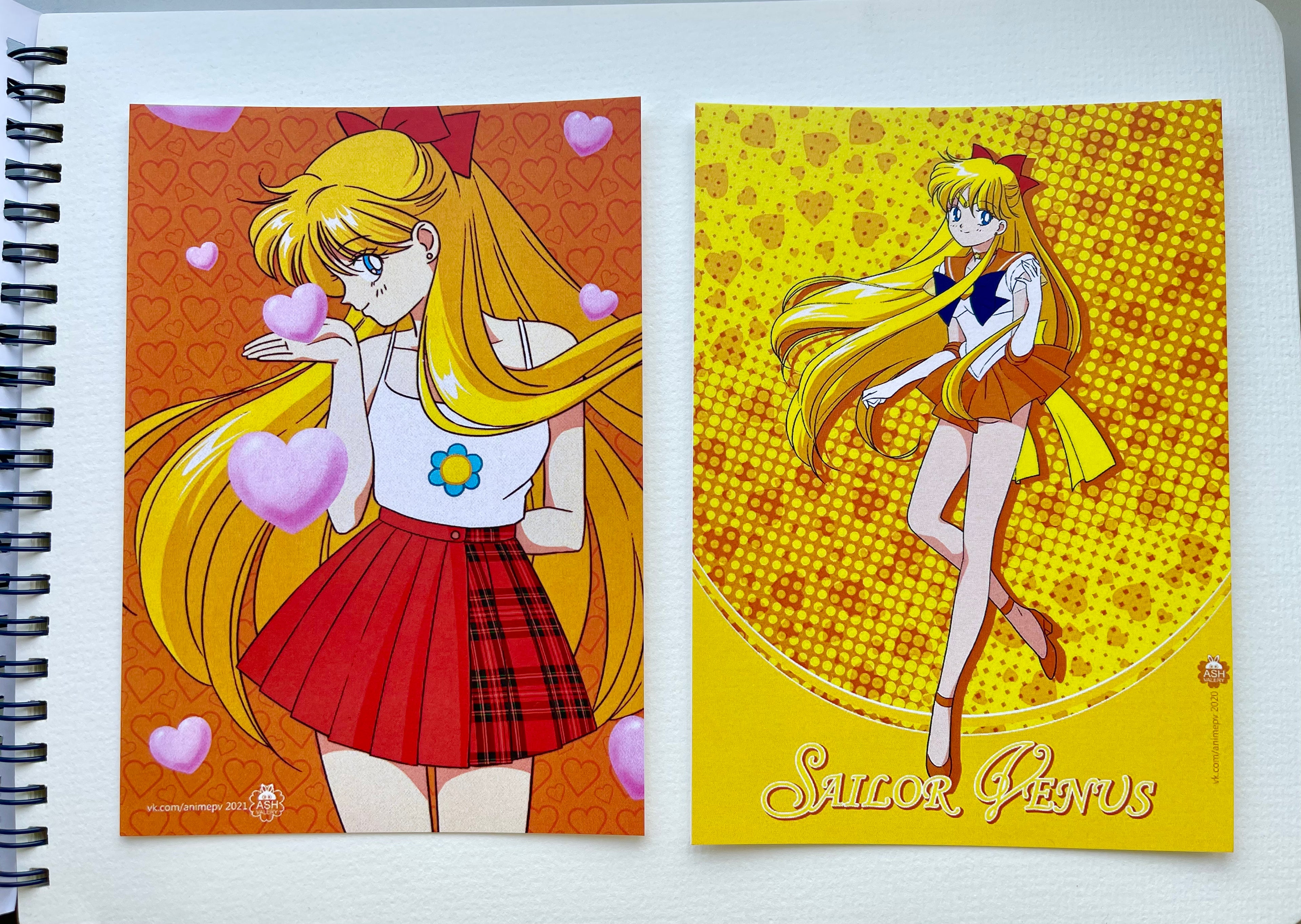 "Venus, the Sovereign of Love", set of 2 postcards