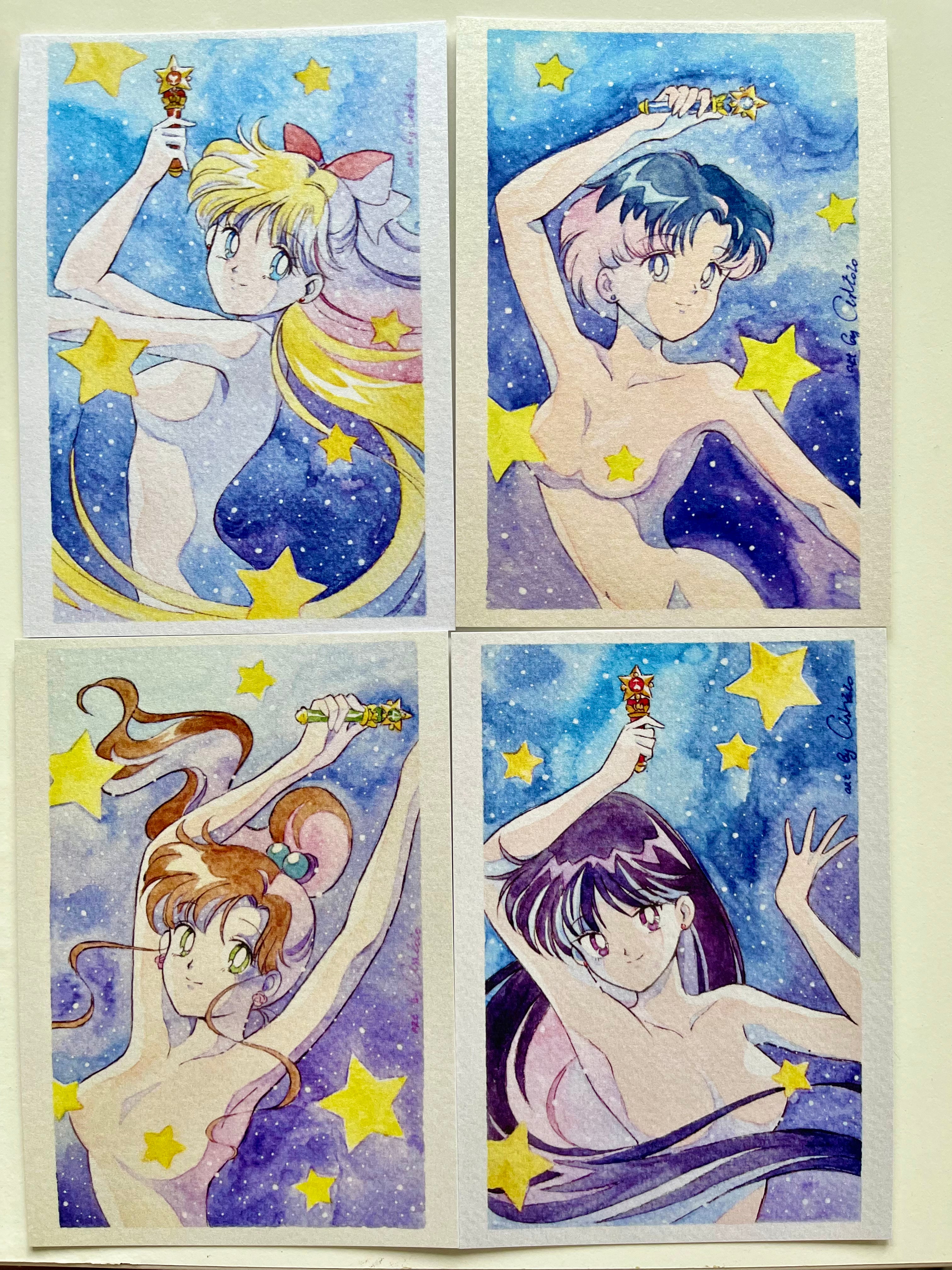 “Transformations", set of 4 postcards
