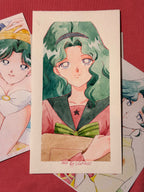 Moonlight Holiday Set "Yokohama" (1 watercolor, 3 postcards)