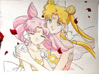 Moonlight Original Set "Naha" (1 original art, 9 stickers)