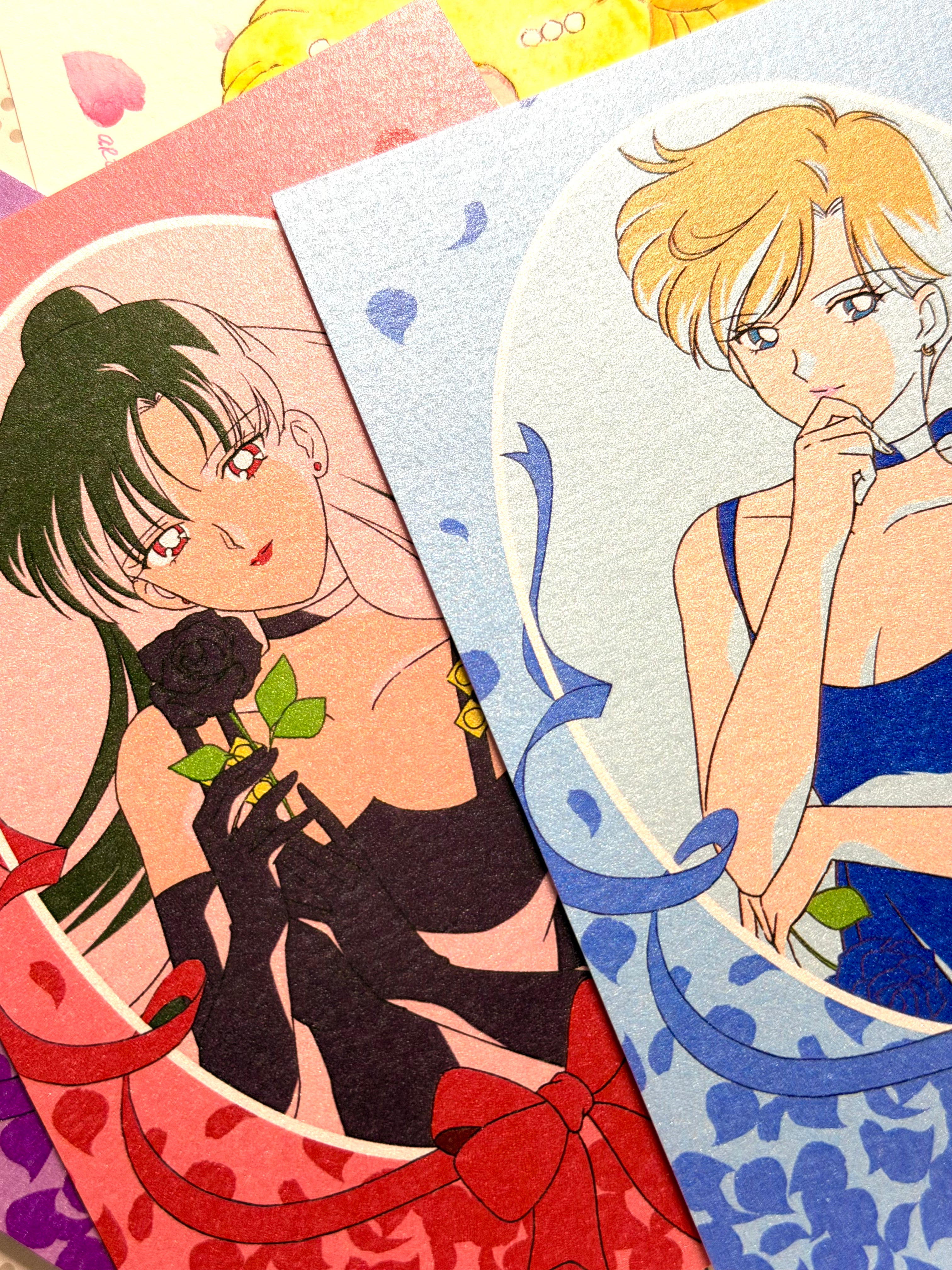 Moonlight Original Set "Saitama" (1 watercolor art, 4 postcards)