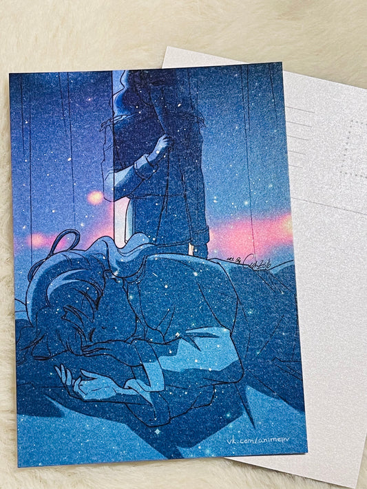 Fanart "The Night Visitor", 2016. Postcard