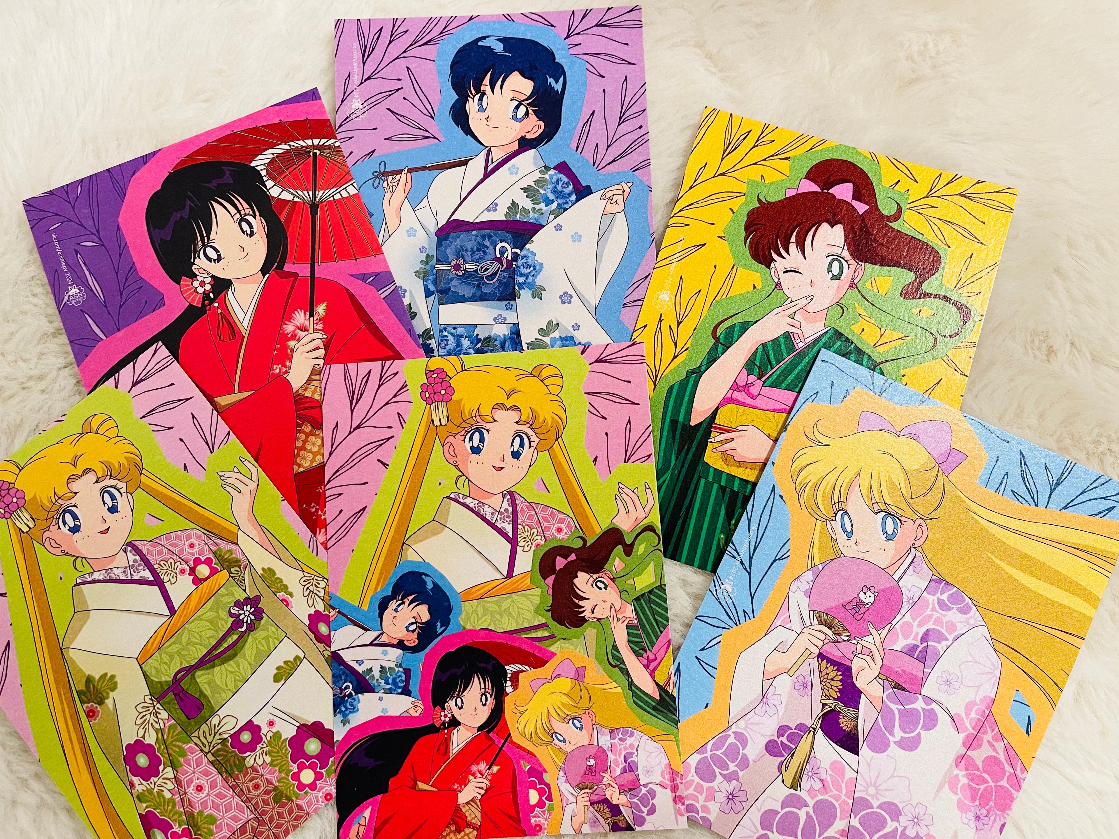 Postcards set "Yukata"