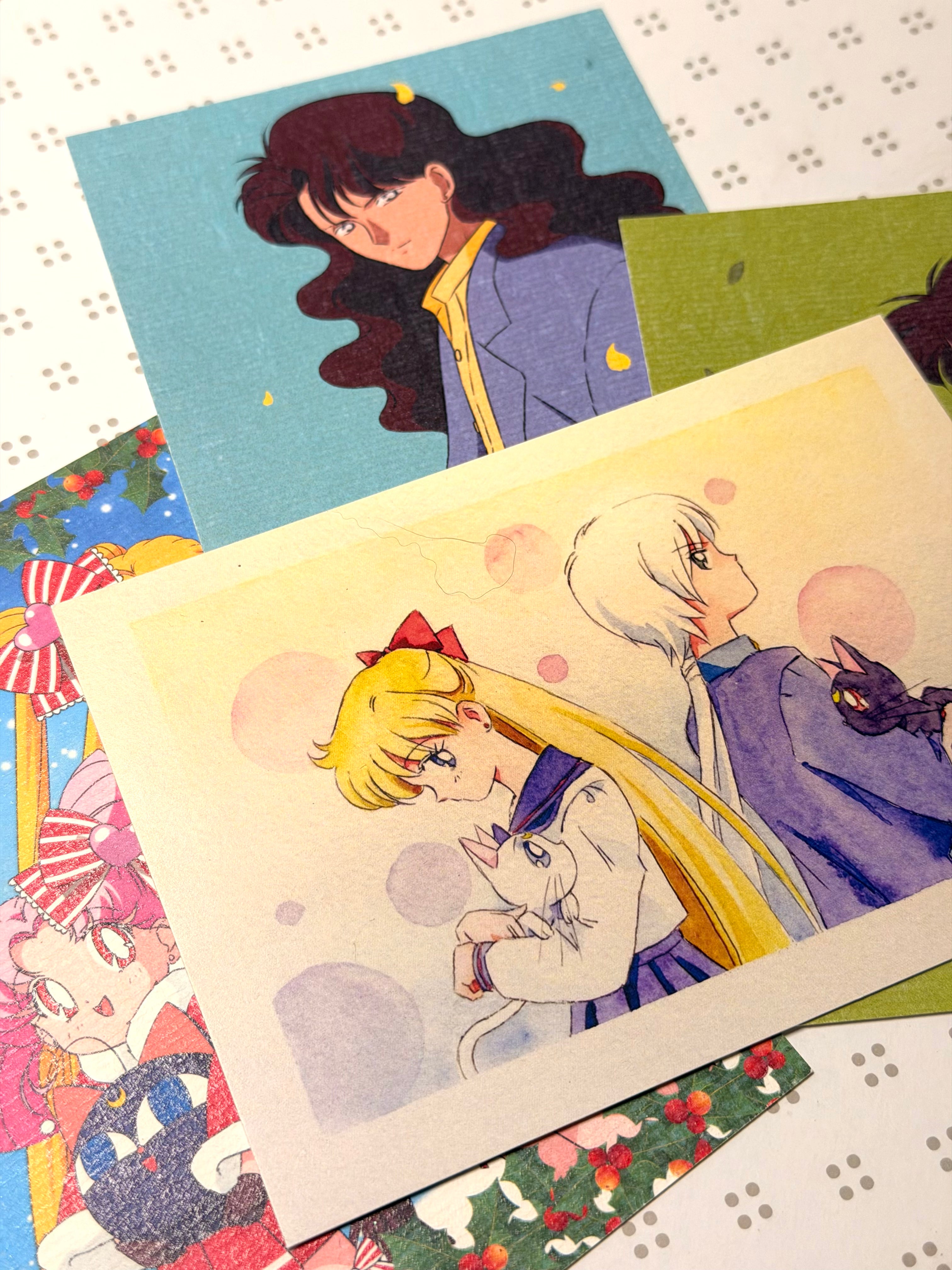 Moonlight Original Set "Naniva" (1 original art, 4 postcards)