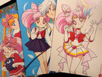 Moonlight Original Set "Tita" (1 original art, 5 postcards)
