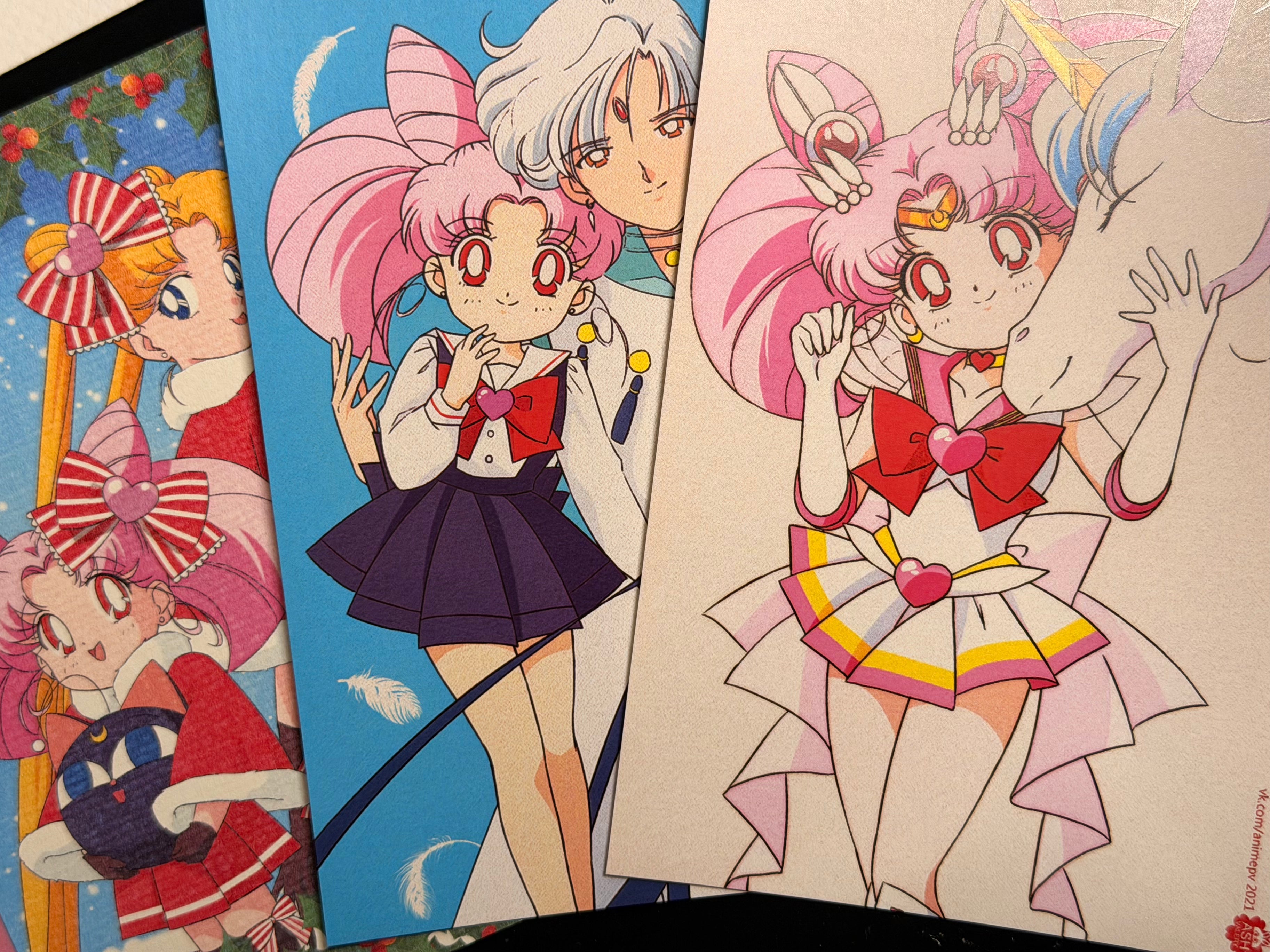 Moonlight Original Set "Tita" (1 original art, 5 postcards)