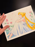 Moonlight Original Set "Tita" (1 original art, 5 postcards)