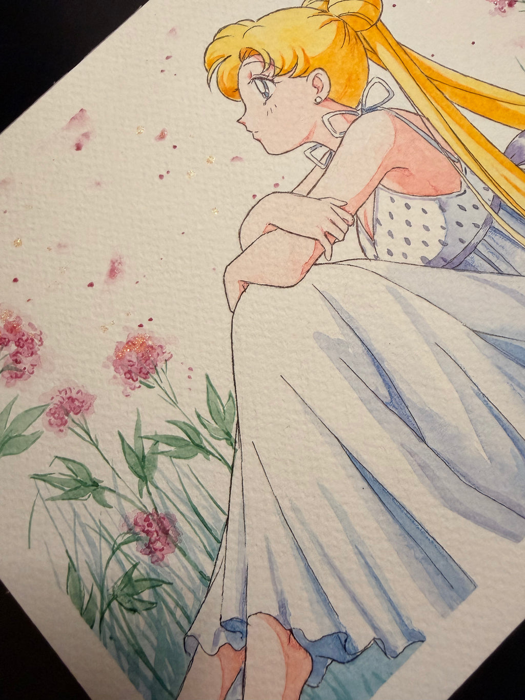 Moonlight Original Set "Tita" (1 original art, 5 postcards)