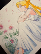 Moonlight Original Set "Tita" (1 original art, 5 postcards)