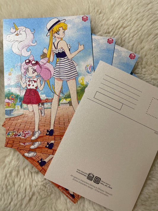 Fanart "Happy day", 2018. Postcard