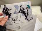 Fanart "Concerto for Piano and Violin", 2016. Postcard