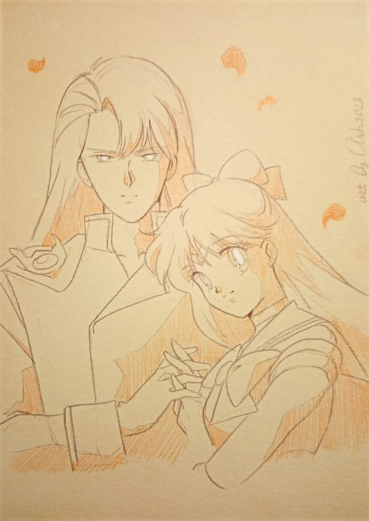 Postcard "Gensen. Sailor Venus and Kunzite"