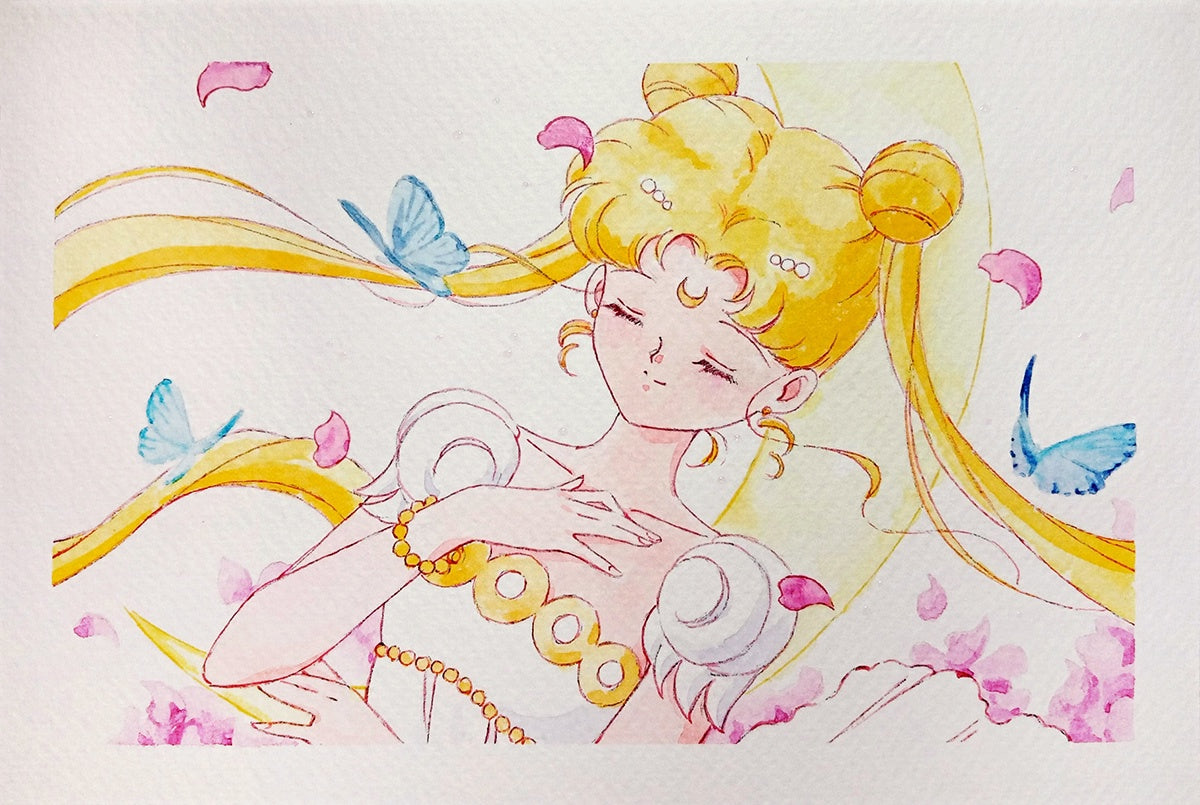 "Butterflies" by Valery ASH, 2025. Panoramic postcard (20×10 cm)