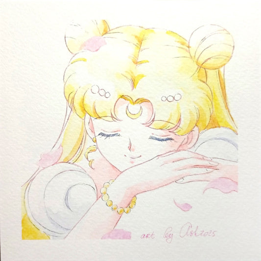 "Sleeping Beauty" by Valery ASH, 2025. Square postcard