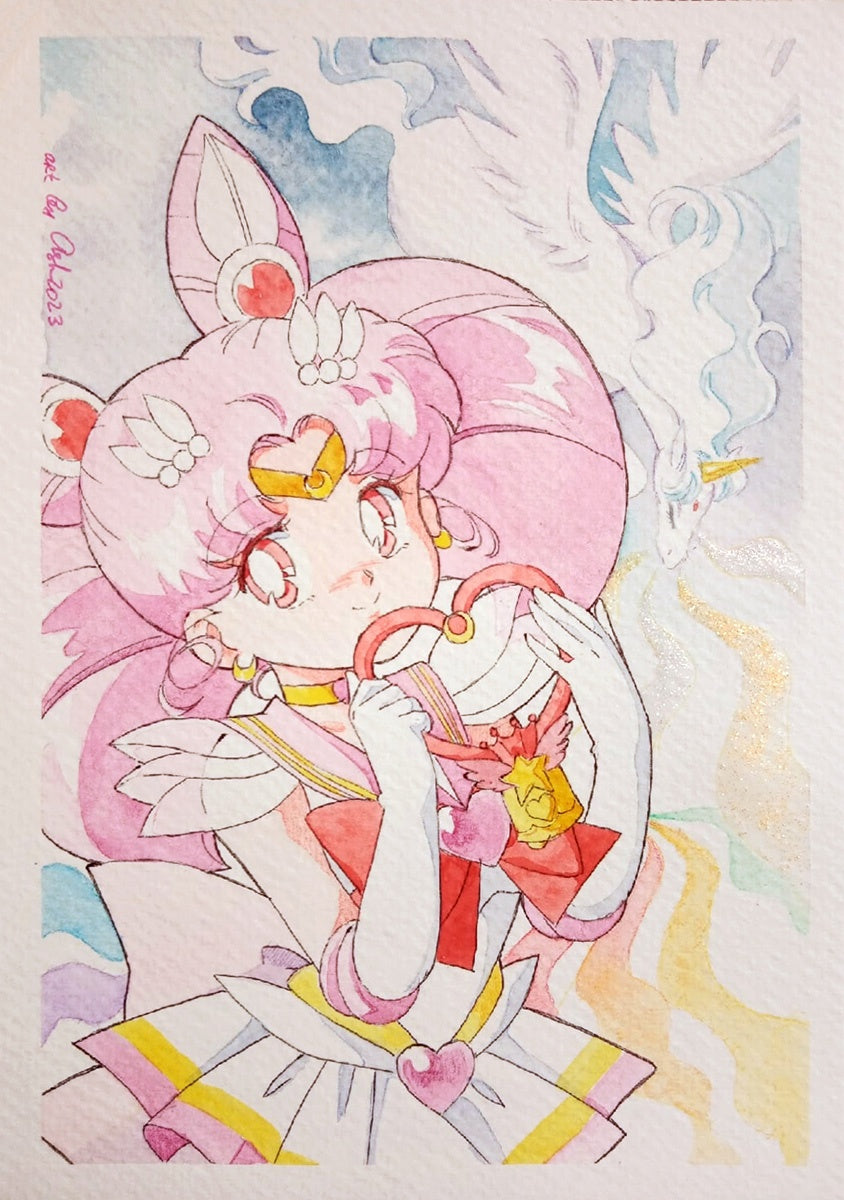 Fanart "Pegasus, Appear!", 2023. Postcard
