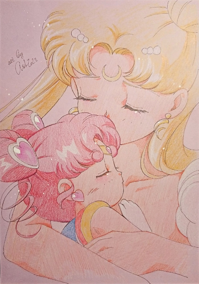 Fanart "Chibi-Chibi", 2023. Postcard