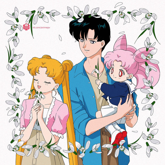 "Family" by Valery ASH, 2025. Square postcard