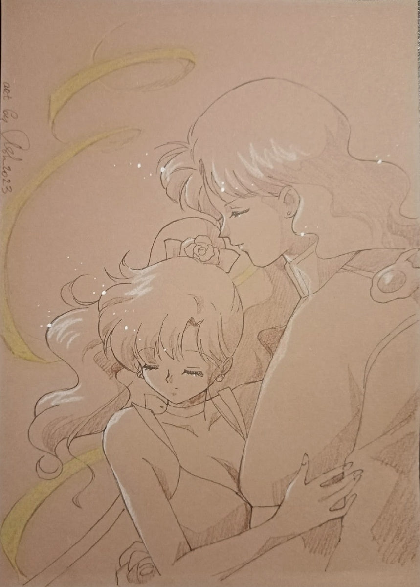 Postcard "Gensen. Sailor Jupiter and Nephrite"